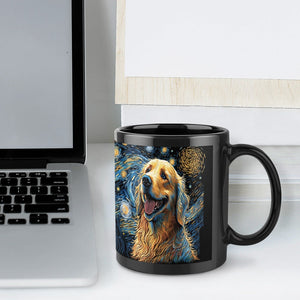 Magical Milky Way Golden Retriever Coffee Mug-Mug-Accessories, Dog Dad Gifts, Dog Mom Gifts, Golden Retriever, Home Decor, Mugs-ONE SIZE-Black-7