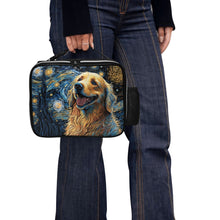 Load image into Gallery viewer, Magical Milky Way Golden Retriever Lunch Bag-Accessories-Bags, Dog Dad Gifts, Dog Mom Gifts, Golden Retriever, Lunch Bags-Black-ONE SIZE-2