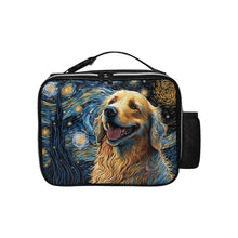 Load image into Gallery viewer, Magical Milky Way Golden Retriever Lunch Bag-Accessories-Bags, Dog Dad Gifts, Dog Mom Gifts, Golden Retriever, Lunch Bags-Black-ONE SIZE-1