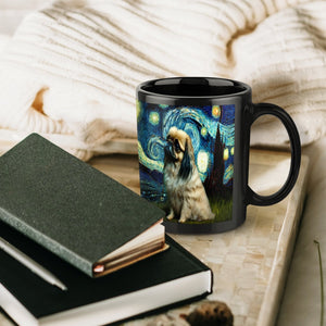 Magical Milky Way Pekingese Coffee Mug-Mug-Accessories, Dog Dad Gifts, Dog Mom Gifts, Home Decor, Mugs, Pekingese-ONE SIZE-Black-5