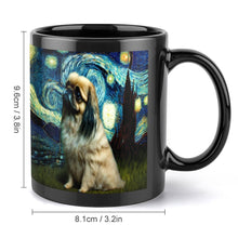 Load image into Gallery viewer, Magical Milky Way Pekingese Coffee Mug-Mug-Accessories, Dog Dad Gifts, Dog Mom Gifts, Home Decor, Mugs, Pekingese-ONE SIZE-Black-6