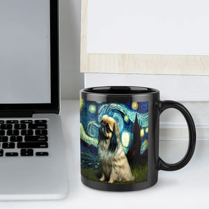 Magical Milky Way Pekingese Coffee Mug-Mug-Accessories, Dog Dad Gifts, Dog Mom Gifts, Home Decor, Mugs, Pekingese-ONE SIZE-Black-7