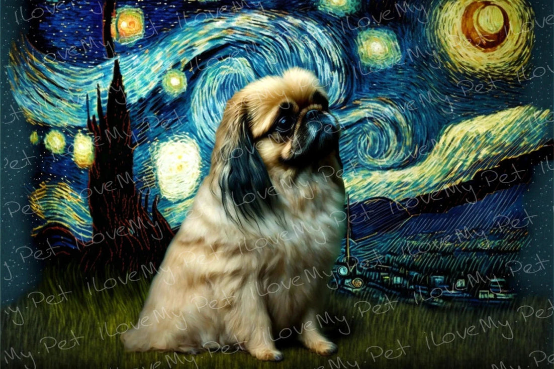 Magical Milky Way Pekingese Wall Art Poster-Art-Dog Art, Home Decor, Pekingese, Poster-1