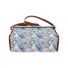 Load image into Gallery viewer, Magical Pastel Garden White Greyhound / Whippet Shoulder Bag Purse-Black1-ONE SIZE-3