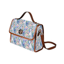 Load image into Gallery viewer, Magical Pastel Garden White Greyhound / Whippet Shoulder Bag Purse-Black1-ONE SIZE-4