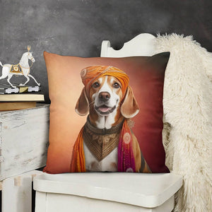 Magnificent Maharaja Beagle Plush Pillow Case-Cushion Cover-Beagle, Dog Dad Gifts, Dog Mom Gifts, Home Decor, Pillows-6