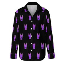 Load image into Gallery viewer, Majestic Doberman Neon Portrait Women's Shirt-S-Black3-1