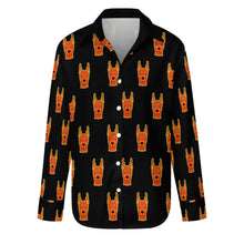 Load image into Gallery viewer, Majestic Doberman Neon Portrait Women's Shirt-S-Black5-5