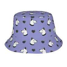 Load image into Gallery viewer, Majestic Dogo Argentino with Hearts Bucket Hat-Hats &amp; Caps-Lavender Purple-One Size-5