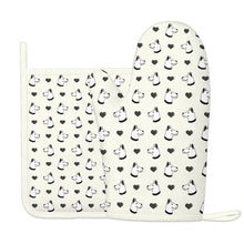 Load image into Gallery viewer, Majestic Dogo Argentino with Hearts Oven Mitts and Pot Holder Set-Kitchen Decor-Accessories,Dog Mom Gifts,Dogo Argentino-10