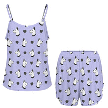 Load image into Gallery viewer, Majestic Dogo Argentino with Hearts Women's Cami and Shorts Pajama Set-19