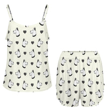 Load image into Gallery viewer, Majestic Dogo Argentino with Hearts Women's Cami and Shorts Pajama Set-2