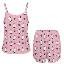 Load image into Gallery viewer, Majestic Dogo Argentino with Hearts Women's Cami and Shorts Pajama Set-7