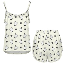 Load image into Gallery viewer, Majestic Dogo Argentino with Hearts Women's Cami and Shorts Pajama Set-8