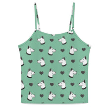 Load image into Gallery viewer, Majestic Dogo Argentino with Hearts Women's Cami and Shorts Pajama Set-XS-MediumAquaMarine-11