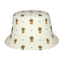 Load image into Gallery viewer, Majestic Great Dane Puppy Bucket Hat-Hats &amp; Caps-Ivory White-One Size-9