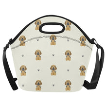 Load image into Gallery viewer, Majestic Great Dane Puppy Neoprene Lunch Bag-Ivory-ONESIZE-1