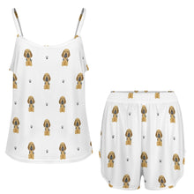 Load image into Gallery viewer, Majestic Great Dane Puppy Women's Cami and Shorts Pajama Set-10