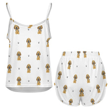 Load image into Gallery viewer, Majestic Great Dane Puppy Women's Cami and Shorts Pajama Set-11