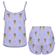 Load image into Gallery viewer, Majestic Great Dane Puppy Women's Cami and Shorts Pajama Set-7