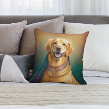 Load image into Gallery viewer, Majestic Monarch Golden Retriever Plush Pillow Case-Cushion Cover-Dog Dad Gifts, Dog Mom Gifts, Golden Retriever, Home Decor, Pillows-2