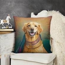Load image into Gallery viewer, Majestic Monarch Golden Retriever Plush Pillow Case-Cushion Cover-Dog Dad Gifts, Dog Mom Gifts, Golden Retriever, Home Decor, Pillows-3