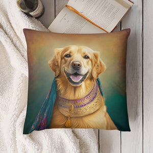 Majestic Monarch Golden Retriever Plush Pillow Case-Cushion Cover-Dog Dad Gifts, Dog Mom Gifts, Golden Retriever, Home Decor, Pillows-4