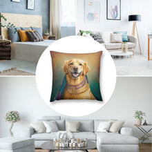 Load image into Gallery viewer, Majestic Monarch Golden Retriever Plush Pillow Case-Cushion Cover-Dog Dad Gifts, Dog Mom Gifts, Golden Retriever, Home Decor, Pillows-8