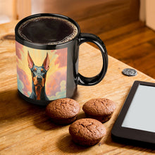 Load image into Gallery viewer, Majestic Sentinel Doberman Coffee Mug-ONE SIZE-Black-1