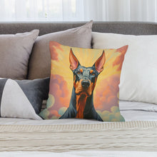 Load image into Gallery viewer, Majestic Sentinel Doberman Plush Pillow Case-Cushion Cover-Doberman, Dog Dad Gifts, Dog Mom Gifts, Home Decor, Pillows-2