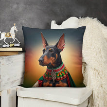 Load image into Gallery viewer, Majestic Sentinel Doberman Plush Pillow Case-Cushion Cover-Doberman, Dog Dad Gifts, Dog Mom Gifts, Home Decor, Pillows-3