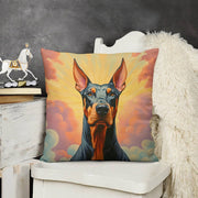 Majestic Sentinel Doberman Plush Pillow Case-Cushion Cover-Doberman, Dog Dad Gifts, Dog Mom Gifts, Home Decor, Pillows-3