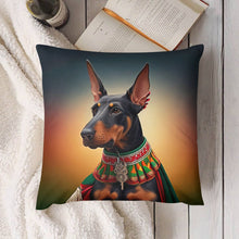 Load image into Gallery viewer, Majestic Sentinel Doberman Plush Pillow Case-Cushion Cover-Doberman, Dog Dad Gifts, Dog Mom Gifts, Home Decor, Pillows-4