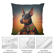 Load image into Gallery viewer, Majestic Sentinel Doberman Plush Pillow Case-Cushion Cover-Doberman, Dog Dad Gifts, Dog Mom Gifts, Home Decor, Pillows-5