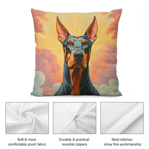 Majestic Sentinel Doberman Plush Pillow Case-Cushion Cover-Doberman, Dog Dad Gifts, Dog Mom Gifts, Home Decor, Pillows-5