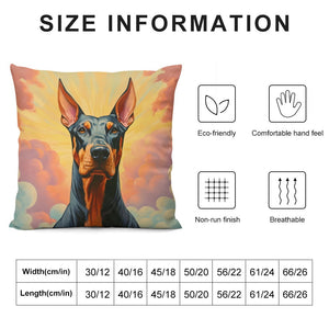 Majestic Sentinel Doberman Plush Pillow Case-Cushion Cover-Doberman, Dog Dad Gifts, Dog Mom Gifts, Home Decor, Pillows-6