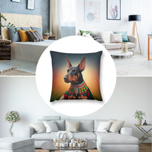 Load image into Gallery viewer, Majestic Sentinel Doberman Plush Pillow Case-Cushion Cover-Doberman, Dog Dad Gifts, Dog Mom Gifts, Home Decor, Pillows-8