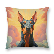 Load image into Gallery viewer, Majestic Sentinel Doberman Plush Pillow Case-Cushion Cover-Doberman, Dog Dad Gifts, Dog Mom Gifts, Home Decor, Pillows-12 &quot;×12 &quot;-1