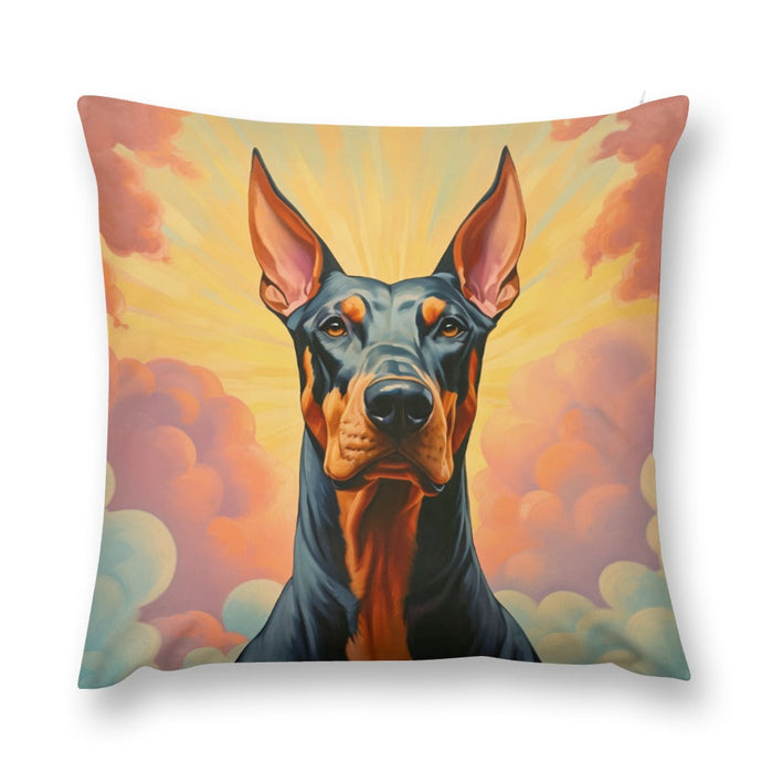 Majestic Sentinel Doberman Plush Pillow Case-Cushion Cover-Doberman, Dog Dad Gifts, Dog Mom Gifts, Home Decor, Pillows-12 