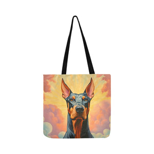 Majestic Sentinel Doberman Shopping Tote Bag-Accessories-Accessories, Bags, Doberman, Dog Dad Gifts, Dog Mom Gifts-2