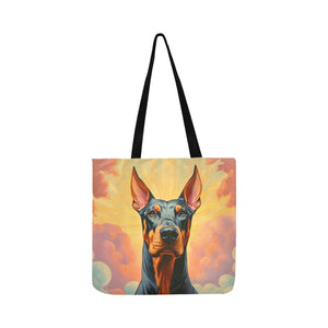 Majestic Sentinel Doberman Shopping Tote Bag-Accessories-Accessories, Bags, Doberman, Dog Dad Gifts, Dog Mom Gifts-1