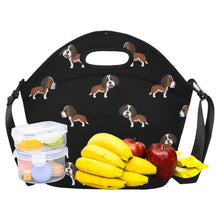 Load image into Gallery viewer, Majestic Winking Saint Bernard Love Neoprene Lunch Bag-Accessories-Accessories,Bags,Lunch Bags,Saint Bernard-15