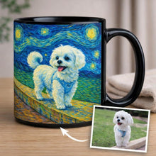 Load image into Gallery viewer, Personalized Starry Night Artwork Maltese Coffee Mug-Mug-Maltese,Dog Dad Gifts,Dog Memorial Gifts,Dog Mom Gifts,Mugs,Personalize Artwork-10