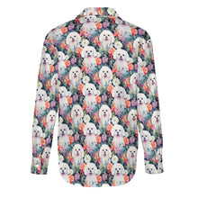 Load image into Gallery viewer, Maltese in Bloom Women&#39;s Shirt - 2 Designs-Apparel-Apparel, Maltese, Shirt-6
