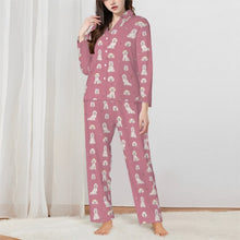 Load image into Gallery viewer, Maltese Pajamas for Women - XL Available - Yes I Love Maltese-Pajamas-Apparel,Dog Mom Gifts,Maltese,Pajamas-Pink-XS-1