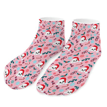 Load image into Gallery viewer, Maltese Socks - Ankle Length - Merry Christmas Maltese-Accessories-Accessories,Dog Dad Gifts,Maltese,Socks-Pink-One size-11