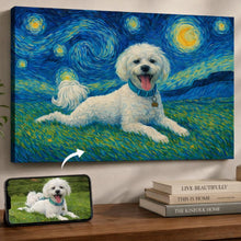 Load image into Gallery viewer, Photo of starry night inspired Papillon wall art