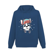 Load image into Gallery viewer, Mama&#39;s Hero Boston Terrier Women&#39;s Cotton Fleece Hoodie Sweatshirt-Apparel-Apparel, Boston Terrier, Hoodie, Sweatshirt-Navy Blue-XS-2