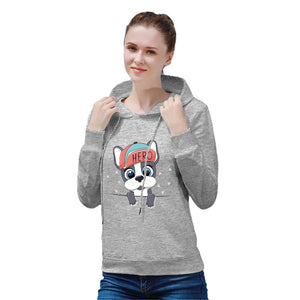 Mama's Hero Boston Terrier Women's Cotton Fleece Hoodie Sweatshirt-Apparel-Apparel, Boston Terrier, Hoodie, Sweatshirt-5