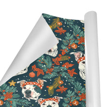 Load image into Gallery viewer, Merry and Bright White Pit Bull Christmas Gift Wrapping Paper - 2 Rolls-Christmas Ornament-Christmas,Pit Bull,Wrapping Paper-4
